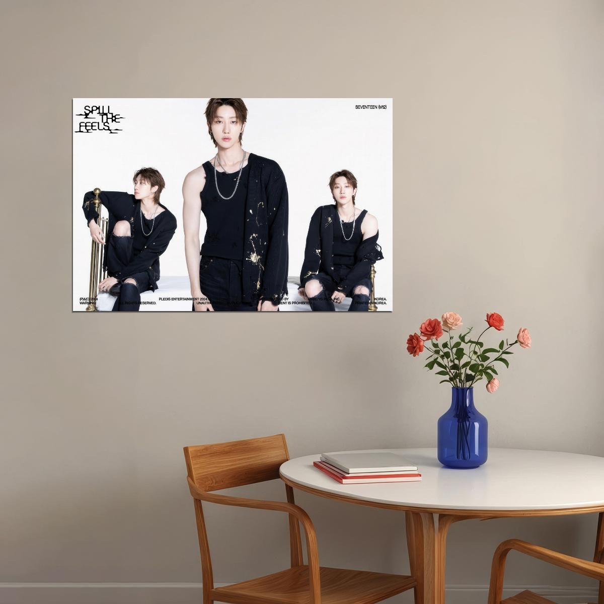SEVENTEEN The8 SPILL THE FEELS Album Concept Photo Music Poster KPop Aesthetic Kpop Male Boys Group Boy Band - xonomax