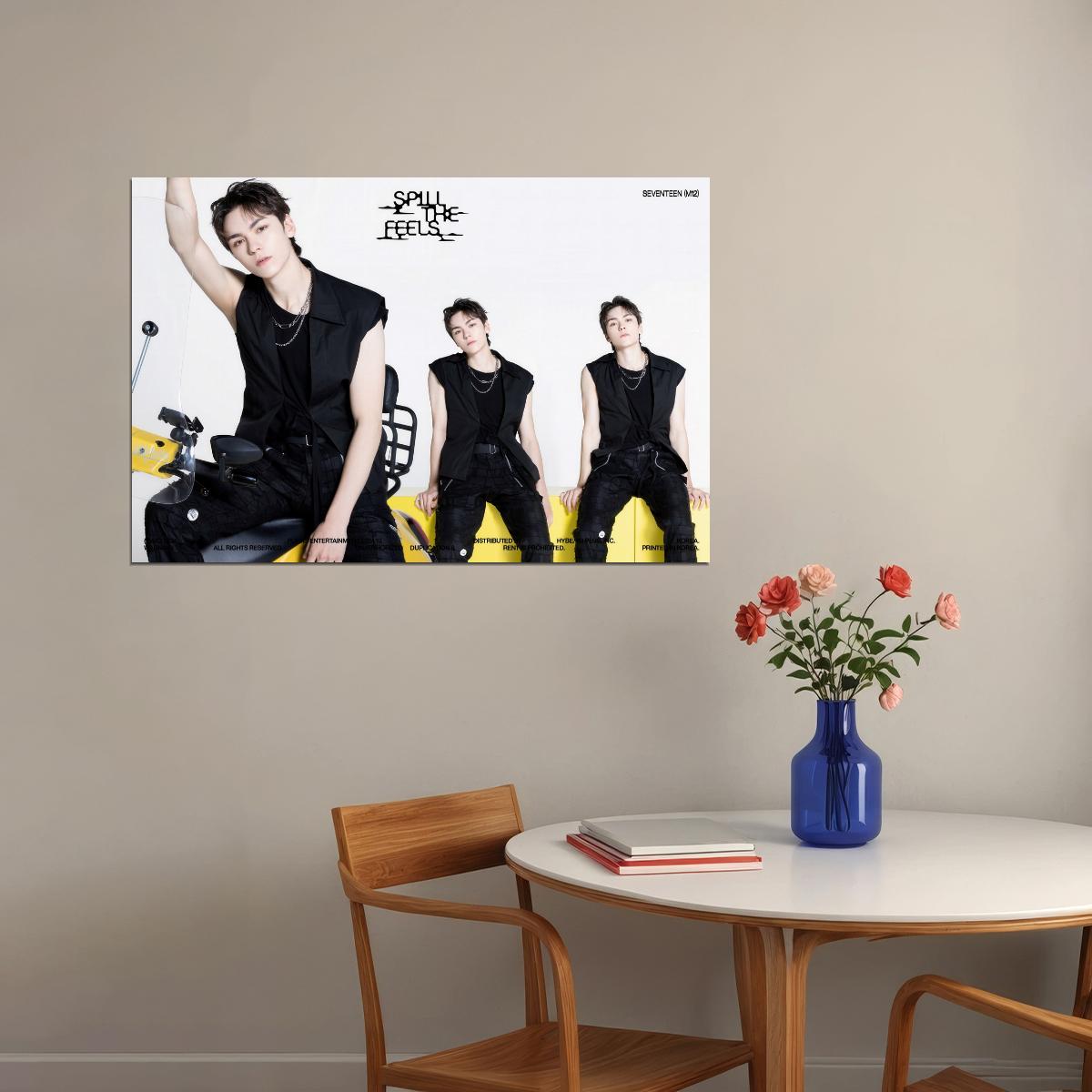 SEVENTEEN Vernon SPILL THE FEELS Album Concept Photo Music Poster KPop Aesthetic Kpop Male Boys Group Boy Band - xonomax