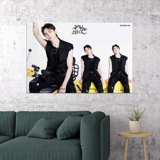 SEVENTEEN Vernon SPILL THE FEELS Album Concept Photo Music Poster KPop Aesthetic Kpop Male Boys Group Boy Band - xonomax