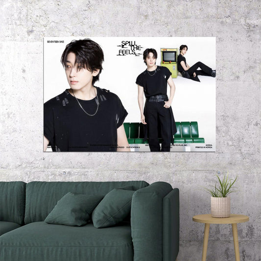 SEVENTEEN Wonwoo SPILL THE FEELS Album Concept Photo Music Poster KPop Aesthetic Kpop Male Boys Group Boy Band - xonomax