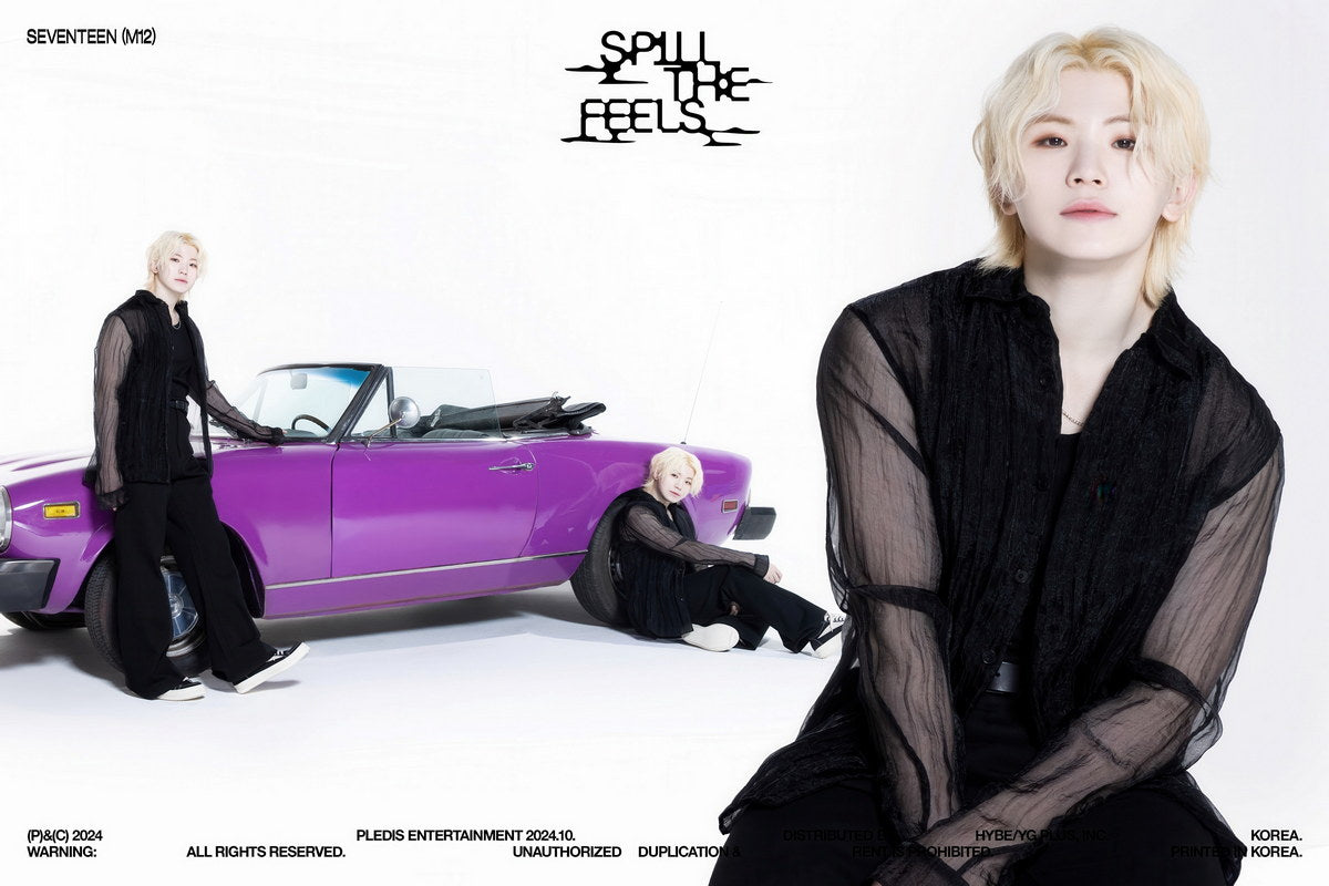 SEVENTEEN Woozi SPILL THE FEELS Album Concept Photo Music Poster KPop Aesthetic Kpop Male Boys Group Boy Band - xonomax