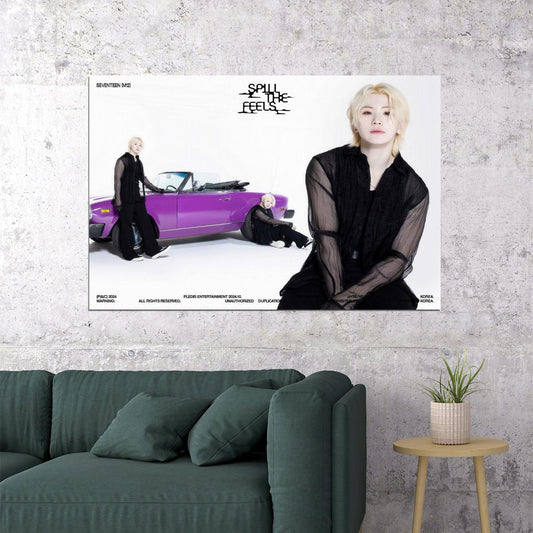 SEVENTEEN Woozi SPILL THE FEELS Album Concept Photo Music Poster KPop Aesthetic Kpop Male Boys Group Boy Band - xonomax