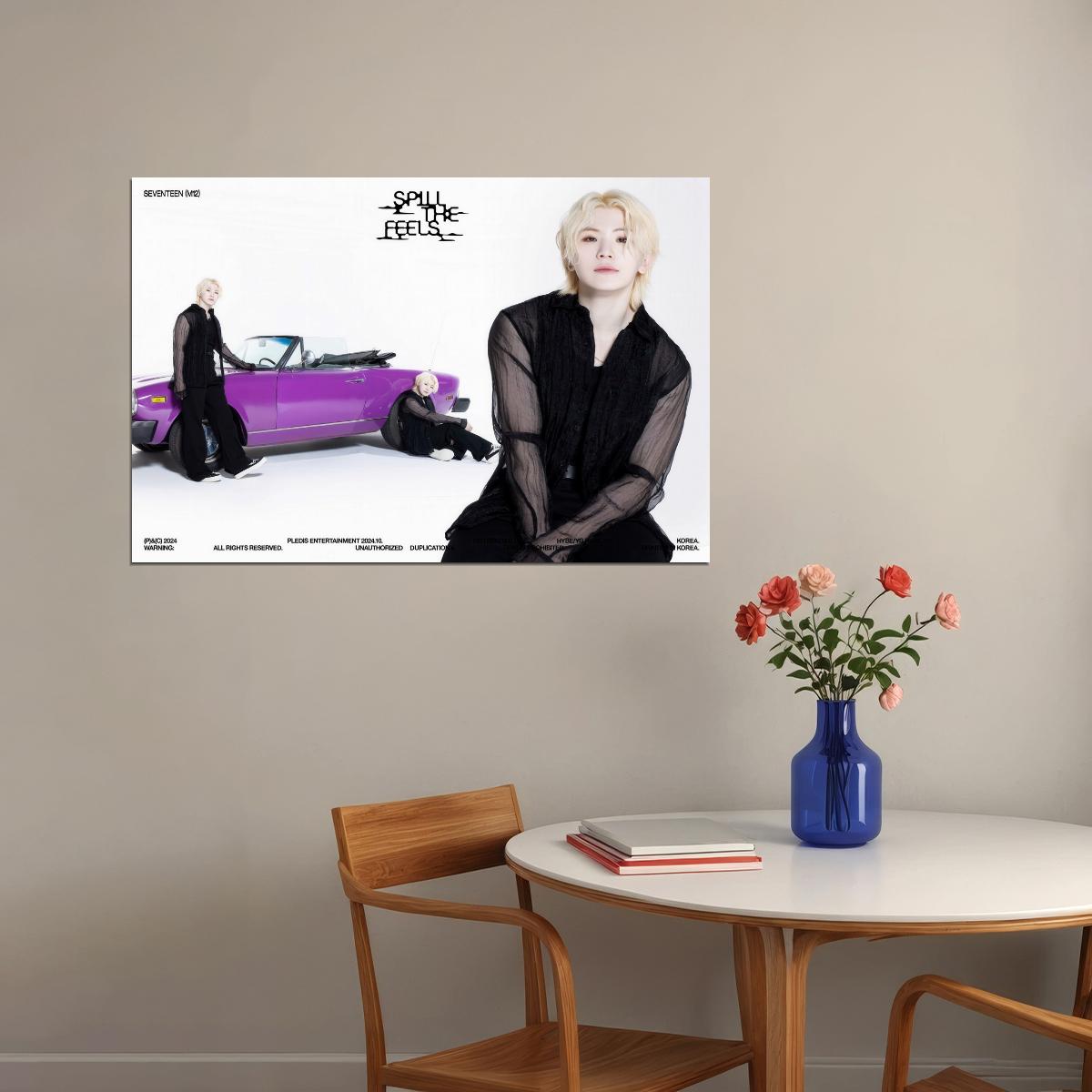 SEVENTEEN Woozi SPILL THE FEELS Album Concept Photo Music Poster KPop Aesthetic Kpop Male Boys Group Boy Band - xonomax