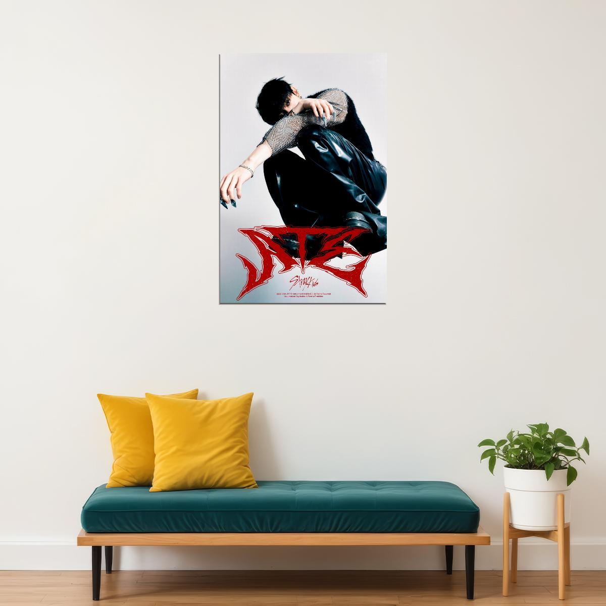Stray Kids SKZ Bang Chan ATE Album Concept Photo Kpop Boy Band Music Poster Cyberpunk Fashion Photocard Collectible Wall Art Korean Idol Decor - xonomax