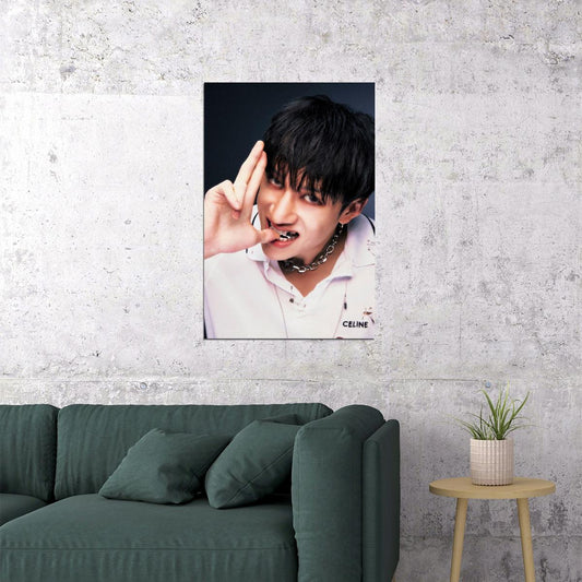 Stray Kids SKZ Bang Chan ROCKSTAR Concept Photo Poster Korean Idol Grunge Fashion Kpop Photocard Style Print Trendy Boy Band Wall Art Retro Rockstar Aesthetic - xonomax