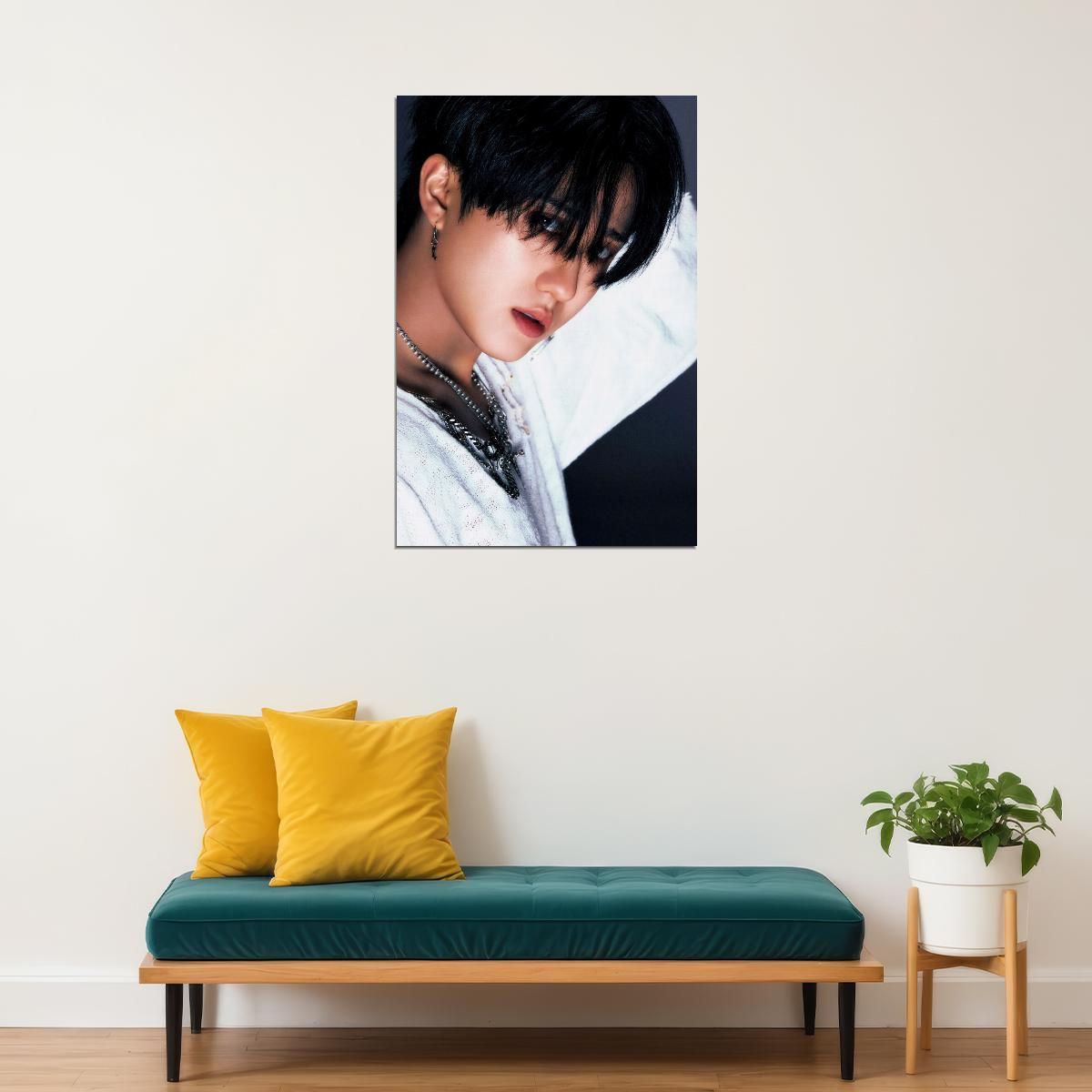Stray Kids SKZ Changbin ROCKSTAR Concept Photo Music Poster Korean Idol Grunge Fashion Kpop Photocard Style Print Trendy Boy Band Wall Art Retro Rockstar Aesthetic - xonomax
