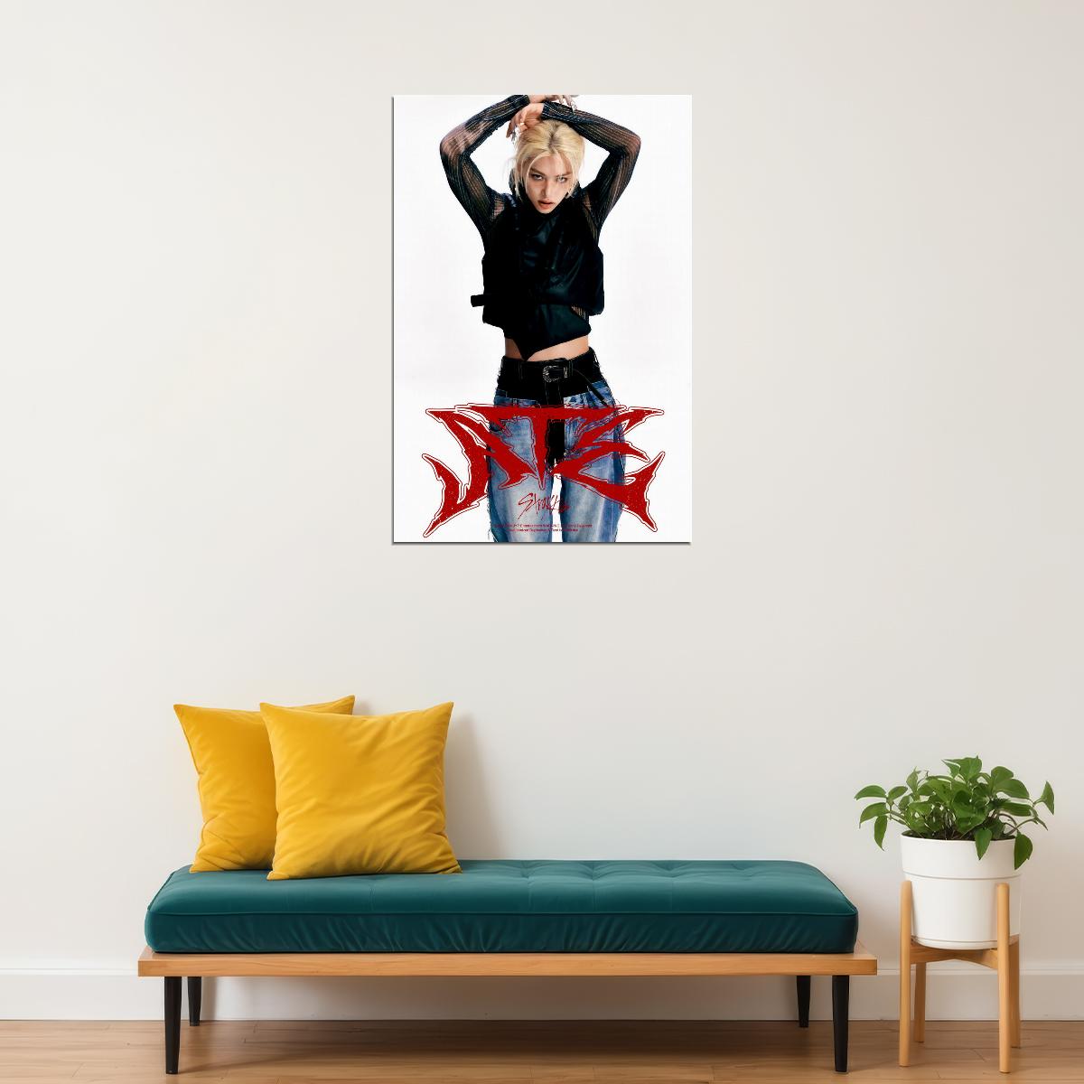 Stray Kids SKZ Felix ATE Album Concept Photo Kpop Boy Band Poster Viral Cyberpunk Fashion Collectible Photocard Style Trendy Kpop Idol Wall Art - xonomax