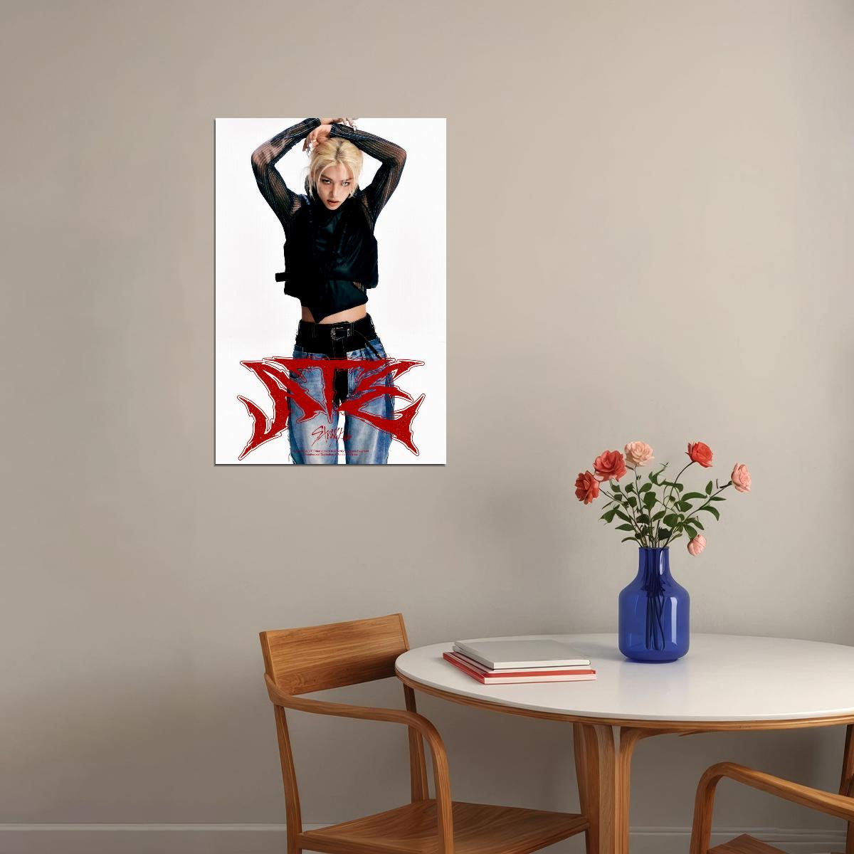 Stray Kids SKZ Felix ATE Album Concept Photo Kpop Boy Band Poster Viral Cyberpunk Fashion Collectible Photocard Style Trendy Kpop Idol Wall Art - xonomax