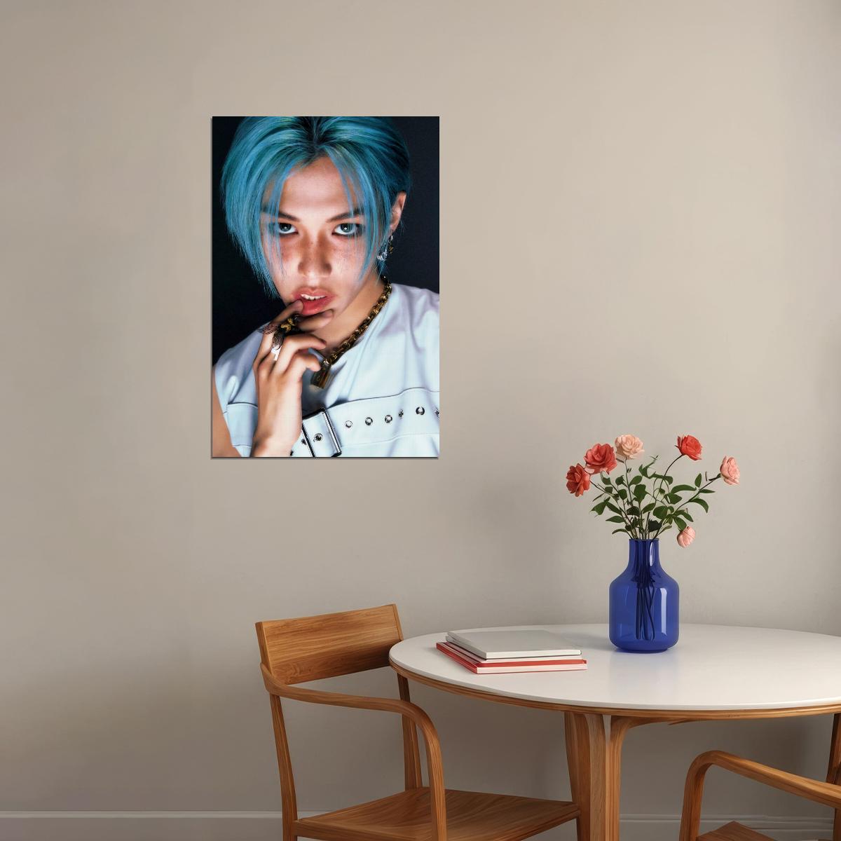 Stray Kids SKZ Felix ROCKSTAR Concept Photo Music Poster Korean Idol Grunge Fashion Kpop Photocard Style Print Trendy Boy Band Wall Art Retro Rockstar Aesthetic - xonomax