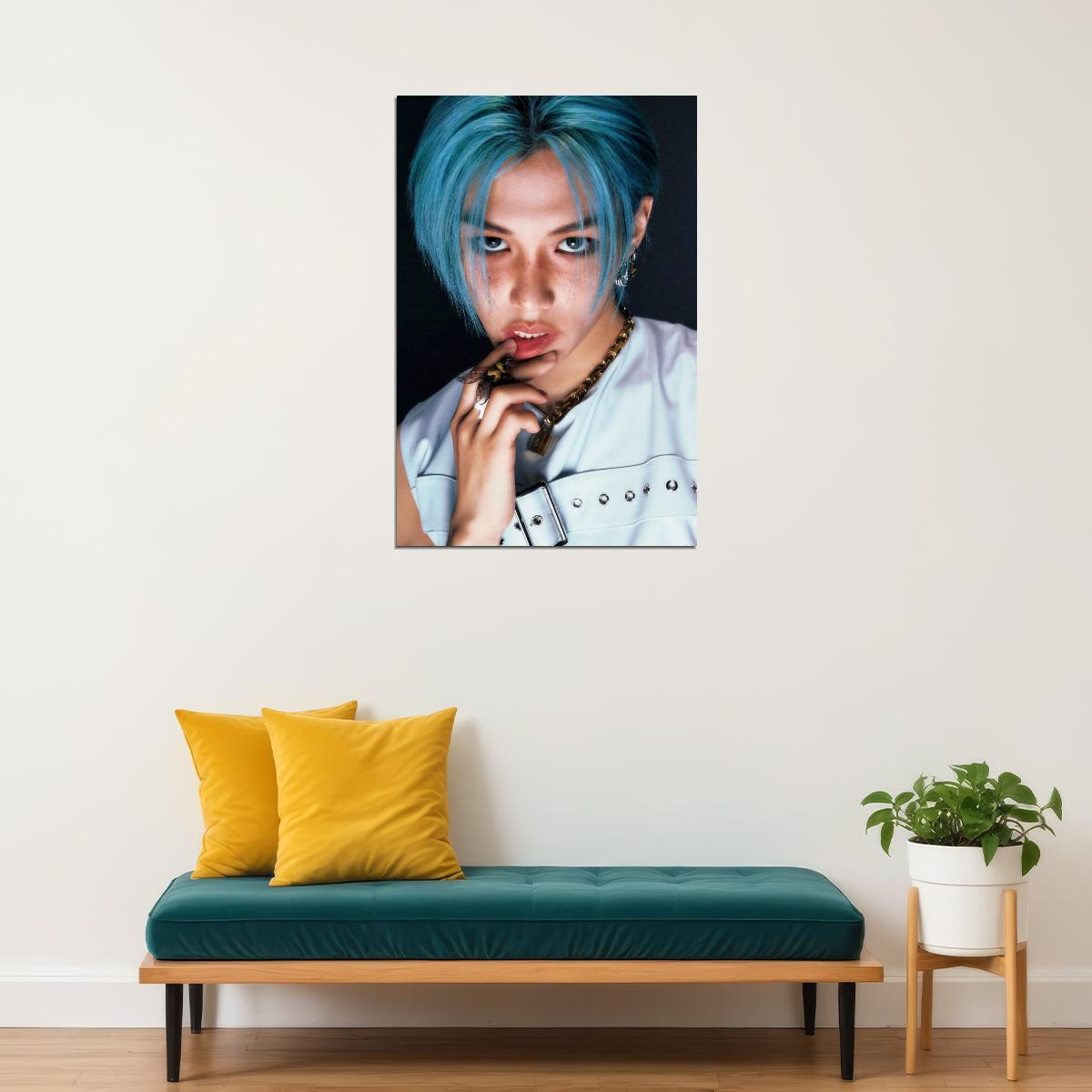 Stray Kids SKZ Felix ROCKSTAR Concept Photo Music Poster Korean Idol Grunge Fashion Kpop Photocard Style Print Trendy Boy Band Wall Art Retro Rockstar Aesthetic - xonomax