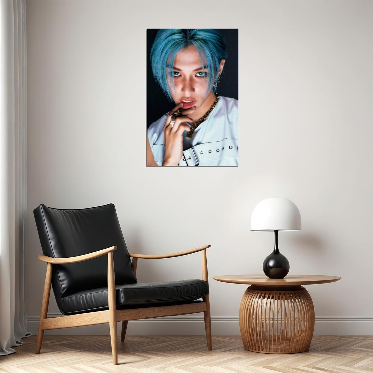 Stray Kids SKZ Felix ROCKSTAR Concept Photo Music Poster Korean Idol Grunge Fashion Kpop Photocard Style Print Trendy Boy Band Wall Art Retro Rockstar Aesthetic - xonomax