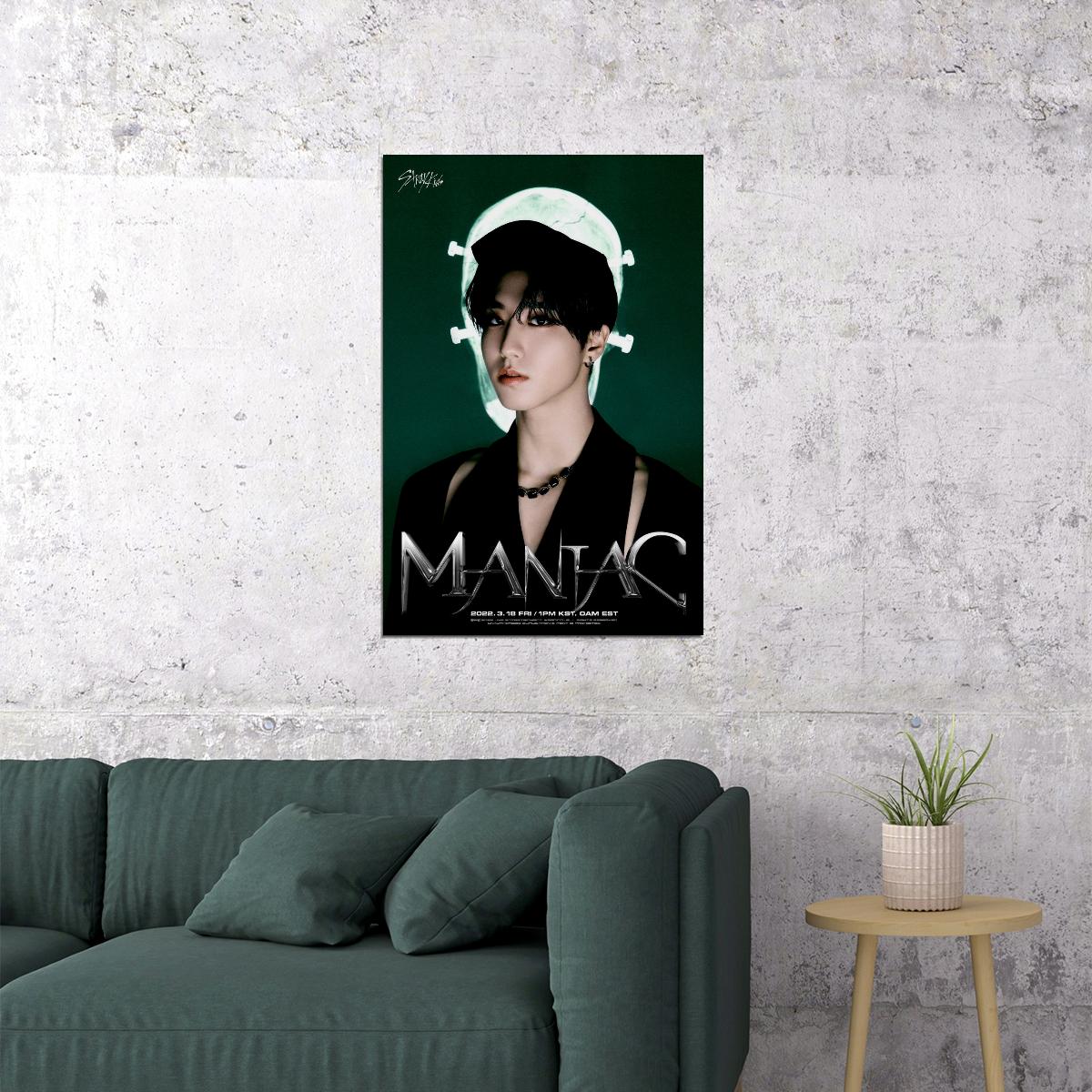 Stray Kids SKZ Han ODDINARY Album Teaser Photo Maniac Concept Kpop Idol Fashion Poster Alternative Aesthetic Collectible Wall Art Trendy Music Decor - xonomax