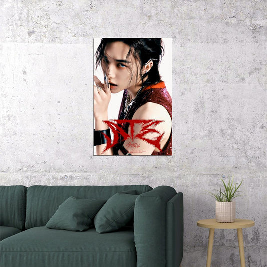 Stray Kids SKZ Hyunjin ATE Album Concept Photo Music Poster Korean Idol Fashion Kpop Photocard Style Print Viral Cyberpunk Aesthetic Boy Band Wall Art - xonomax