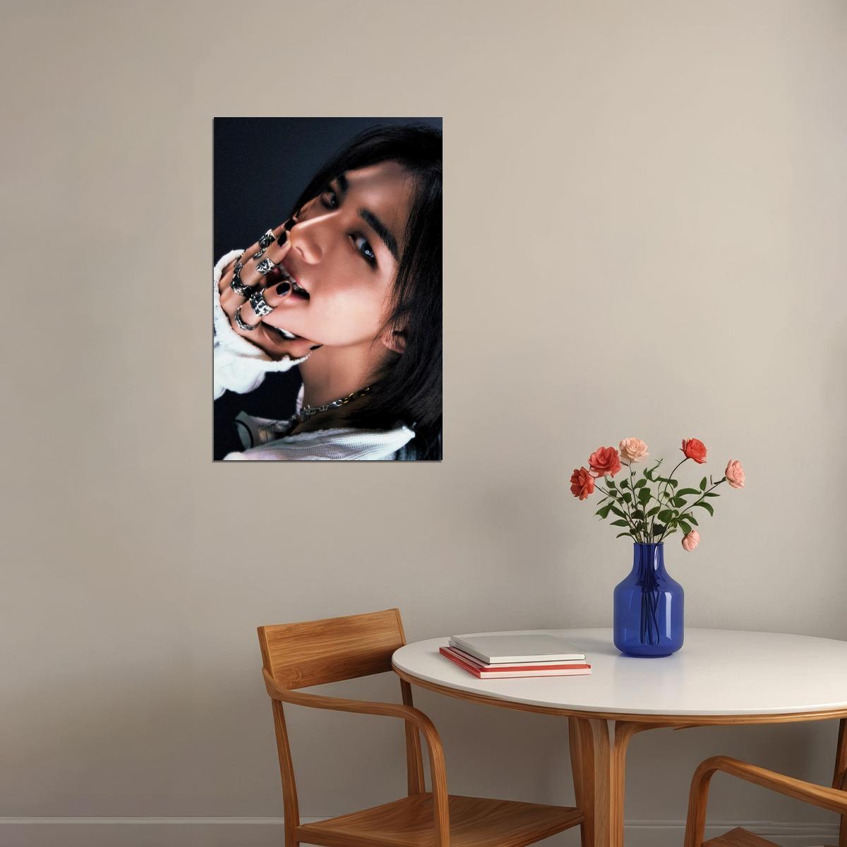 Stray Kids SKZ Hyunjin ROCKSTAR Concept Photo Music Poster Korean Idol Grunge Fashion Kpop Photocard Style Print Trendy Boy Band Wall Art Retro Rockstar Aesthetic - xonomax