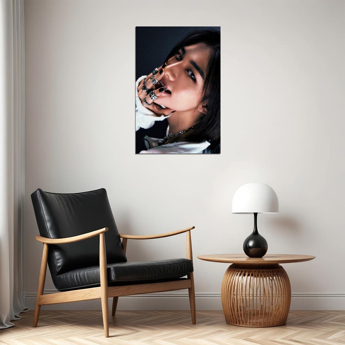 Stray Kids SKZ Hyunjin ROCKSTAR Concept Photo Music Poster Korean Idol Grunge Fashion Kpop Photocard Style Print Trendy Boy Band Wall Art Retro Rockstar Aesthetic - xonomax