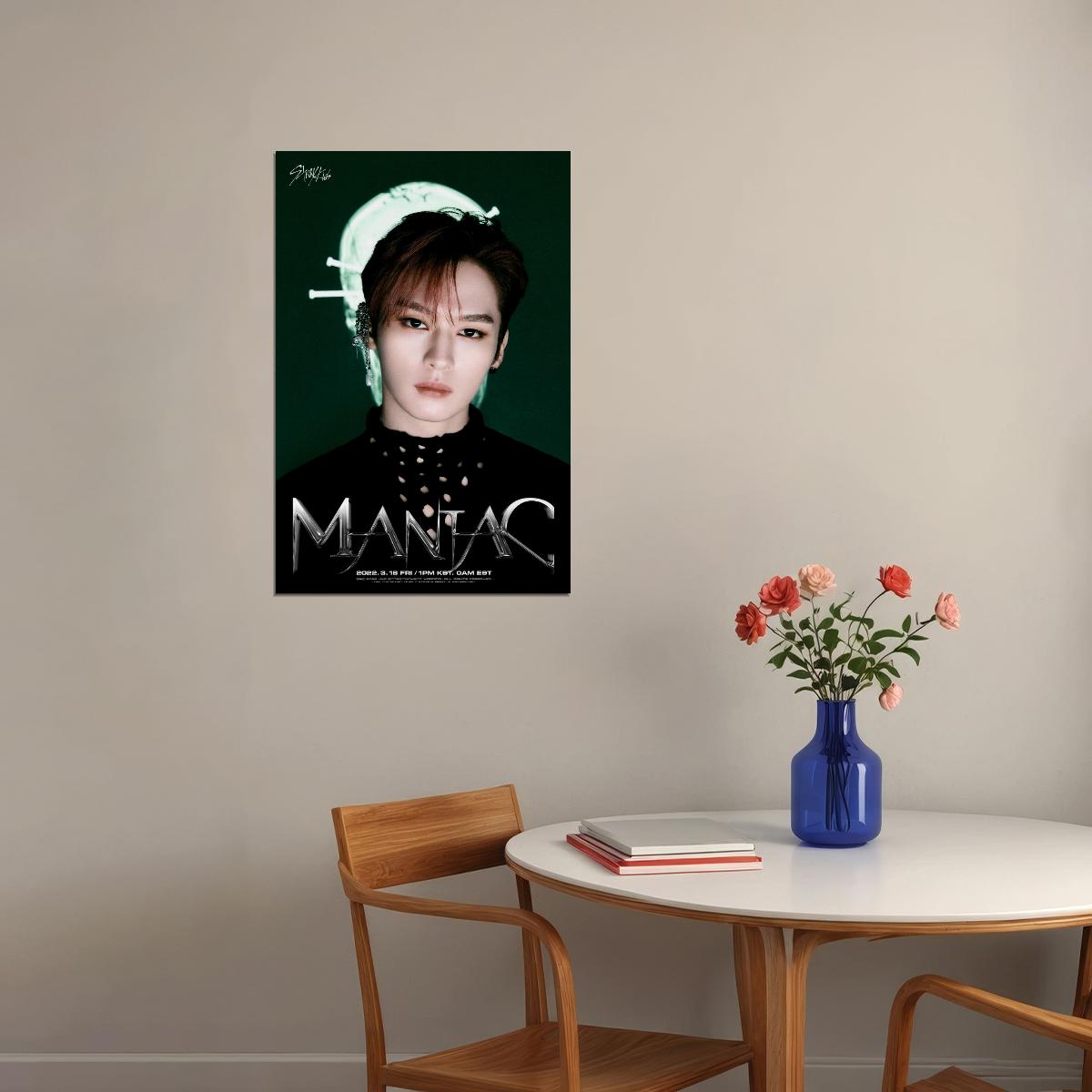 Stray Kids SKZ Lee Know ODDINARY Album Teaser Photo Maniac Concept Kpop Idol Poster Viral Fashion Cyberpunk Collectible Wall Art Trendy Music Decor - xonomax