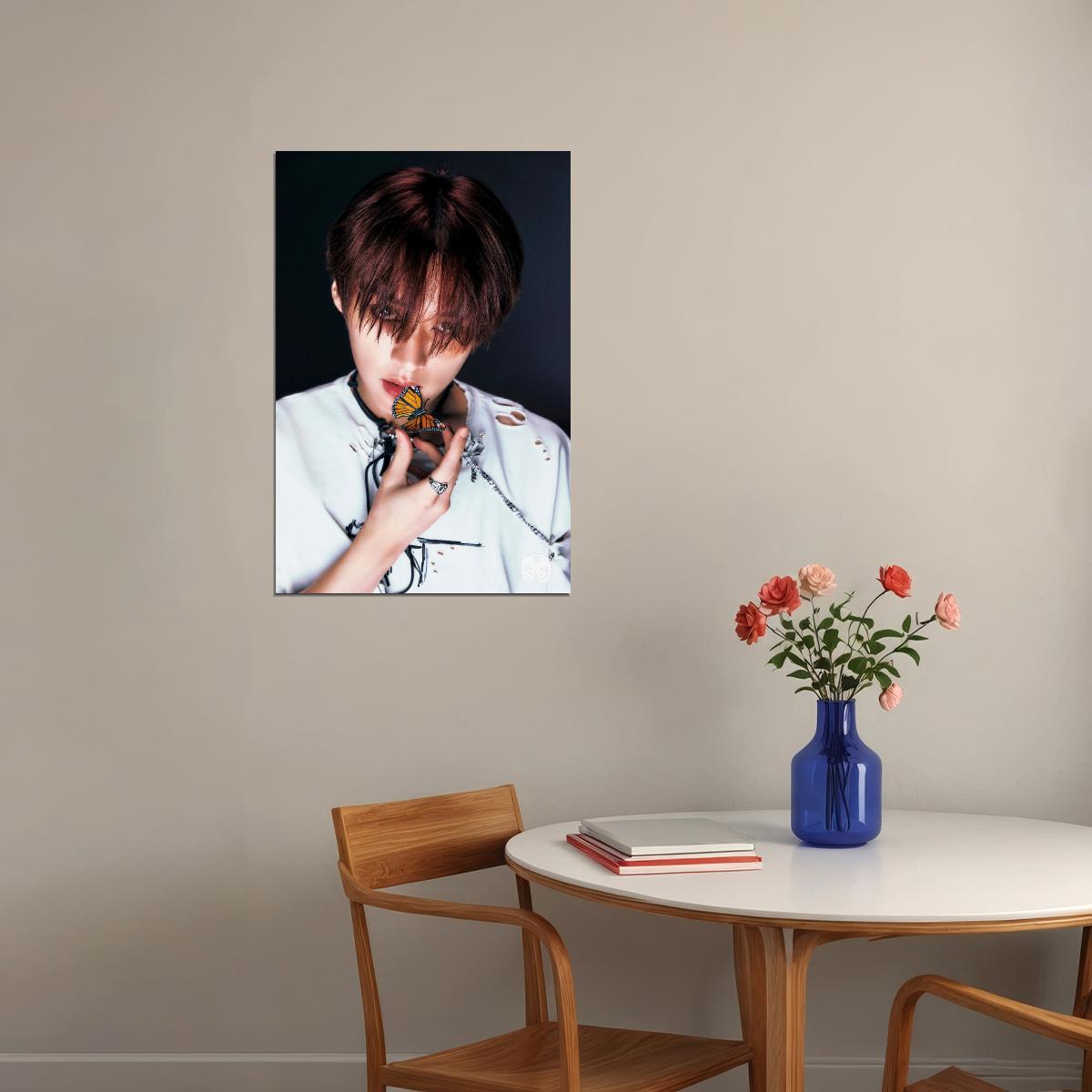 Stray Kids SKZ Lee Know ROCKSTAR Concept Photo Music Poster Korean Idol Grunge Fashion Kpop Photocard Style Print Trendy Boy Band Wall Art Retro Rockstar Aesthetic - xonomax