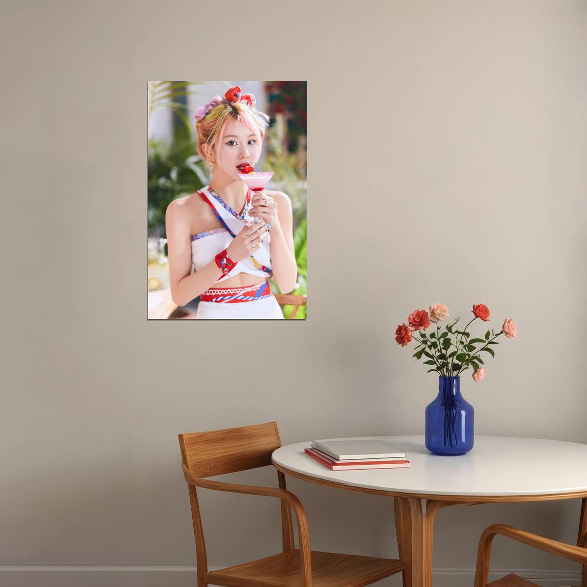 TWICE Chaeyoung Taste of Love Album Teaser Photo Kpop Poster Summer Wall Art Bar Decor Cafe Print Kpop Female Girl Group Korean Fashion Idol - xonomax