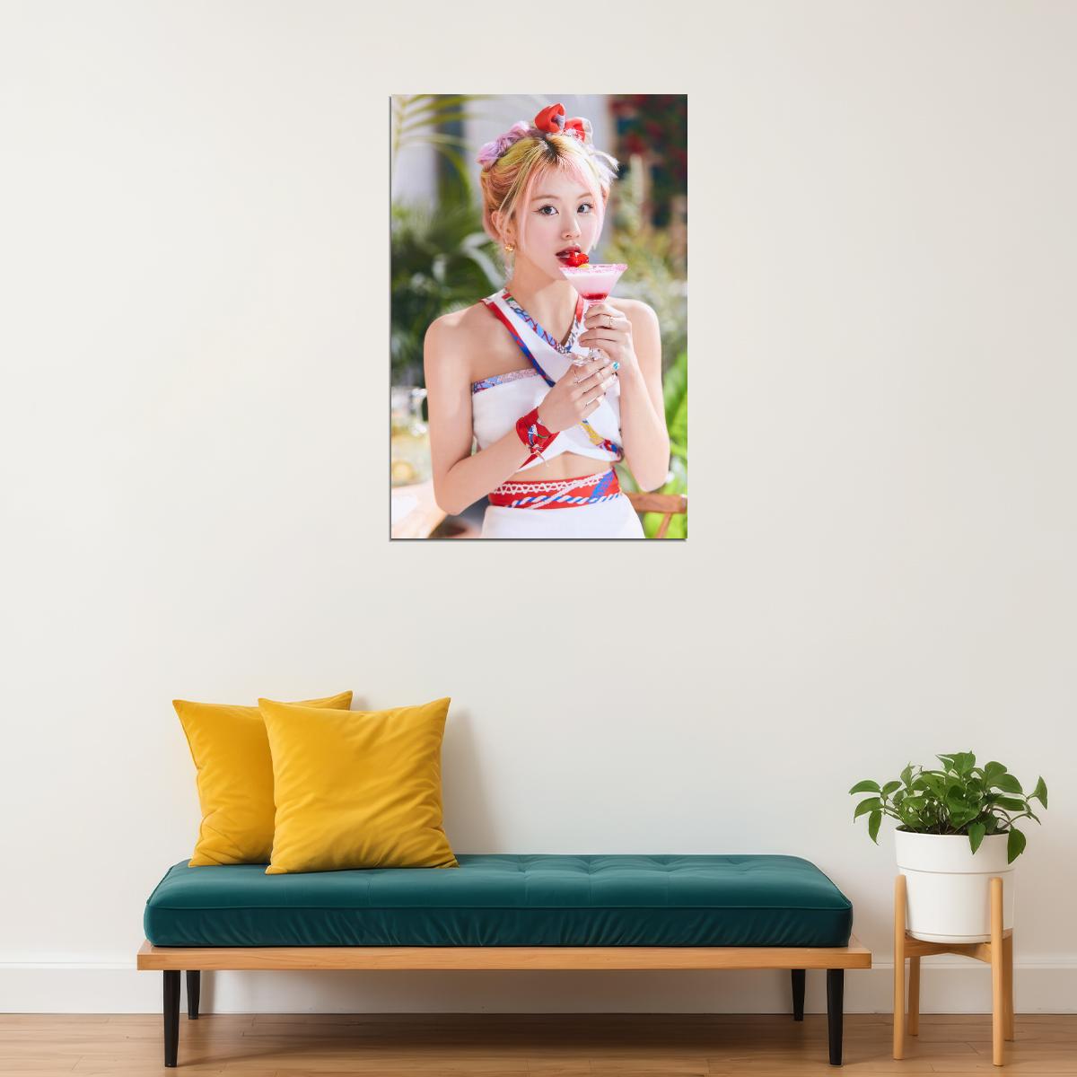 TWICE Chaeyoung Taste of Love Album Teaser Photo Kpop Poster Summer Wall Art Bar Decor Cafe Print Kpop Female Girl Group Korean Fashion Idol - xonomax