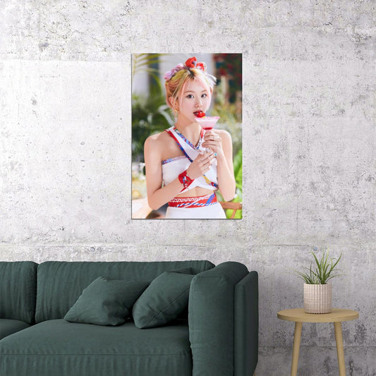 TWICE Chaeyoung Taste of Love Album Teaser Photo Kpop Poster Summer Wall Art Bar Decor Cafe Print Kpop Female Girl Group Korean Fashion Idol - xonomax