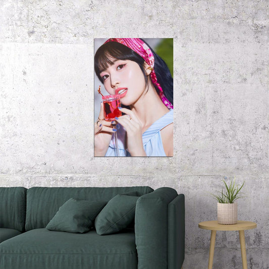 TWICE Momo Taste of Love Album Teaser Photo Kpop Poster Summer Wall Art Bar Decor Cafe Print Kpop Female Girl Group Korean Fashion Idol - xonomax