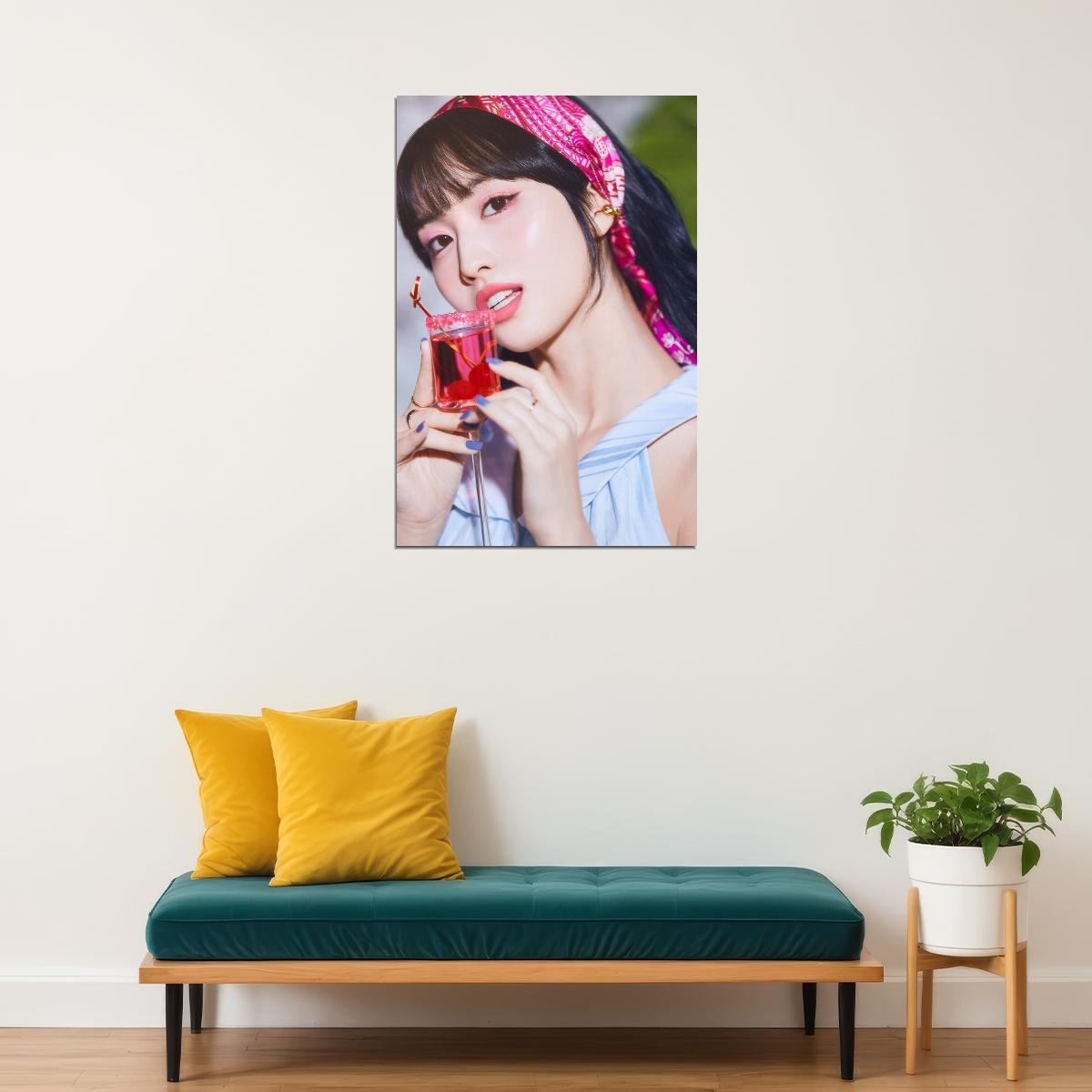 TWICE Momo Taste of Love Album Teaser Photo Kpop Poster Summer Wall Art Bar Decor Cafe Print Kpop Female Girl Group Korean Fashion Idol - xonomax