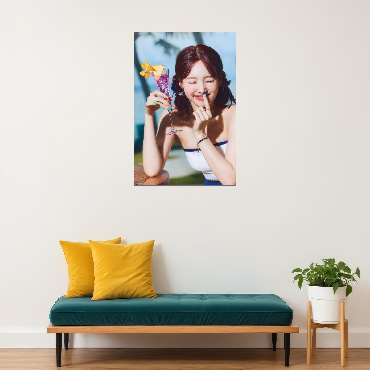 TWICE Nayeon Taste of Love Album Teaser Photo Kpop Poster Summer Wall Art Bar Decor Cafe Print Kpop Female Girl Group Korean Fashion Idol - xonomax