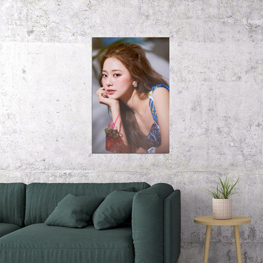 TWICE Tzuyu Taste of Love Album Teaser Photo Kpop Poster Summer Wall Art Bar Decor Cafe Print Kpop Female Girl Group Korean Fashion Idol - xonomax