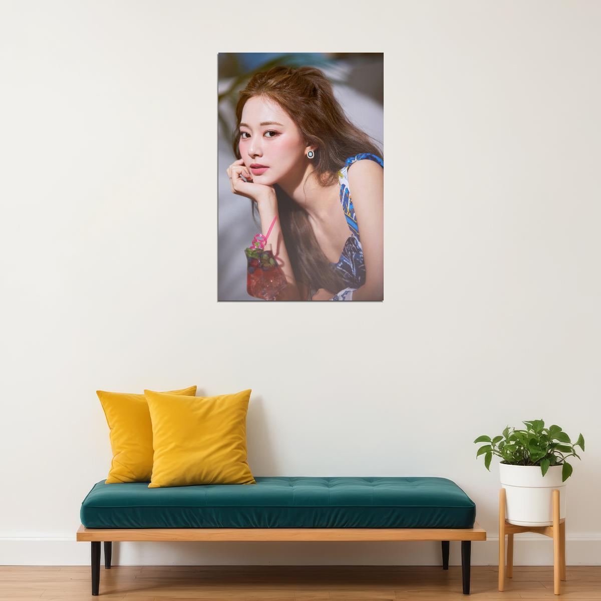 TWICE Tzuyu Taste of Love Album Teaser Photo Kpop Poster Summer Wall Art Bar Decor Cafe Print Kpop Female Girl Group Korean Fashion Idol - xonomax