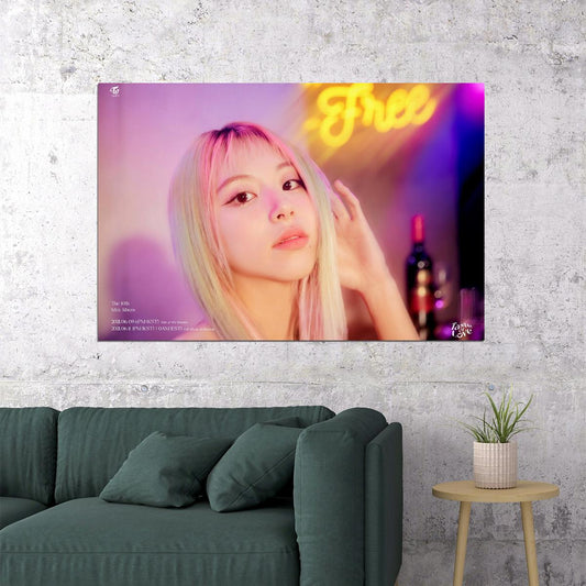 TWICE Chaeyoung Taste of Love Album Teaser Fallen Photo Kpop Poster Home Bar Wall Art Kpop Female Girl Group Korean Fashion Idol Bar Decor Cafe Print - xonomax