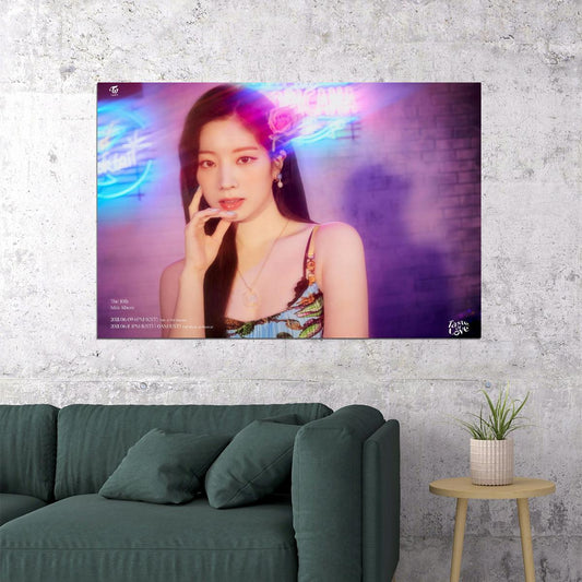 TWICE Dahyun Taste of Love Album Teaser Fallen Photo Kpop Poster Home Bar Wall Art Kpop Female Girl Group Korean Fashion Idol Bar Decor Cafe Print - xonomax