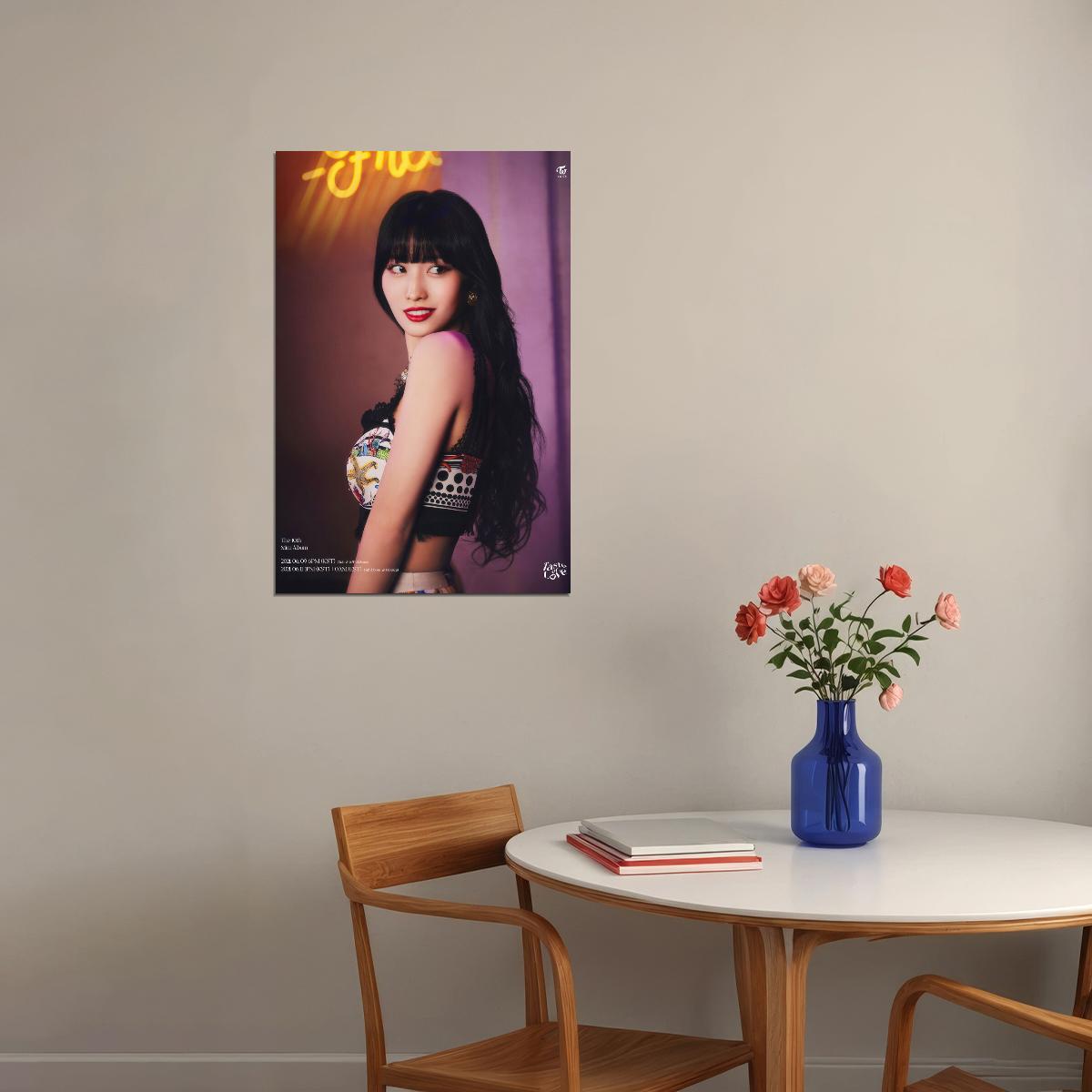TWICE Momo Taste of Love Album Teaser Fallen Photo Kpop Poster Home Bar Wall Art Kpop Female Girl Group Korean Fashion Idol Bar Decor Cafe Print - xonomax