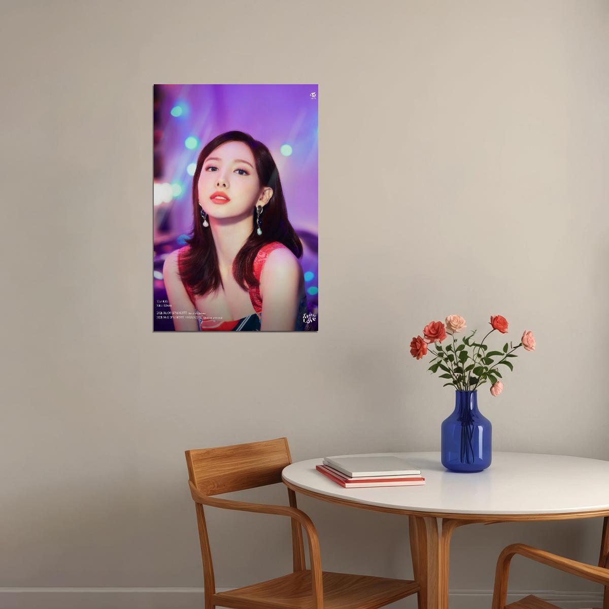 TWICE Nayeon Taste of Love Album Teaser Fallen Photo Kpop Poster Home Bar Wall Art Kpop Female Girl Group Korean Fashion Idol Bar Decor Cafe Print - xonomax