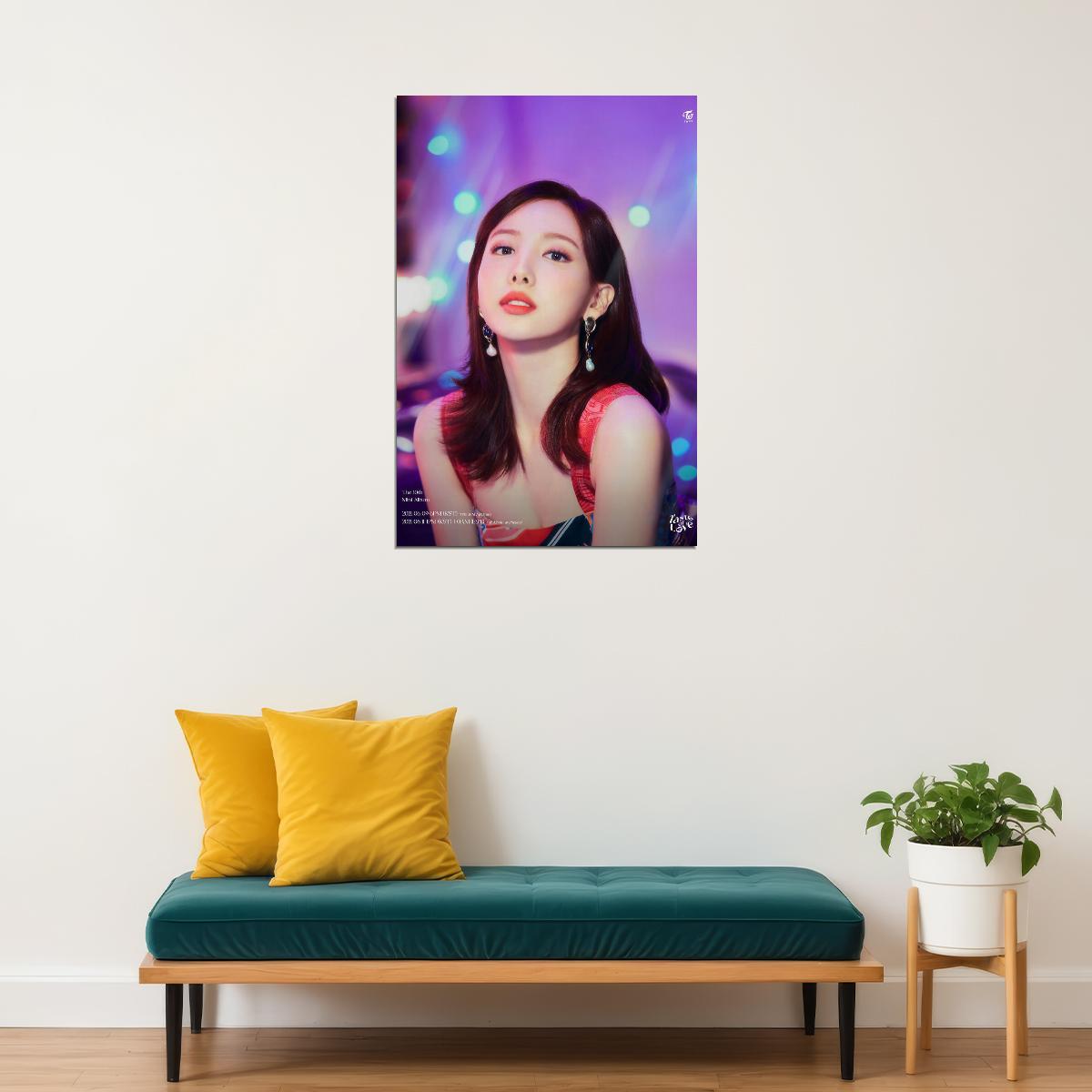 TWICE Nayeon Taste of Love Album Teaser Fallen Photo Kpop Poster Home Bar Wall Art Kpop Female Girl Group Korean Fashion Idol Bar Decor Cafe Print - xonomax