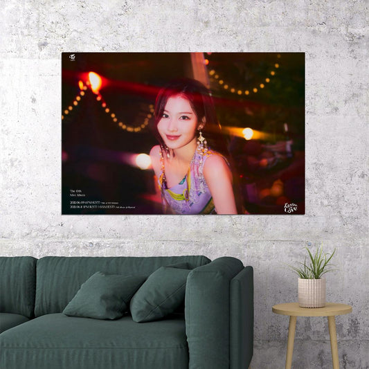 TWICE Sana Taste of Love Album Teaser Fallen Photo Kpop Poster Home Bar Wall Art Kpop Female Girl Group Korean Fashion Idol Bar Decor Cafe Print - xonomax
