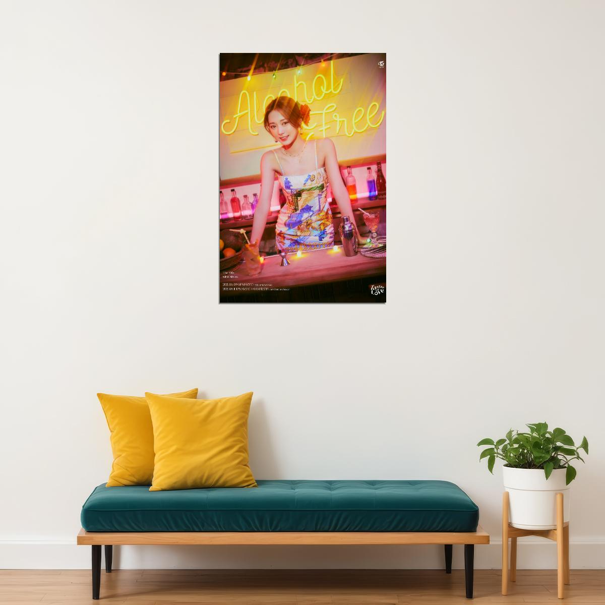 TWICE Tzuyu Taste of Love Album Teaser Fallen Photo Kpop Poster Home Bar Wall Art Kpop Female Girl Group Korean Fashion Idol Bar Decor Cafe Print - xonomax