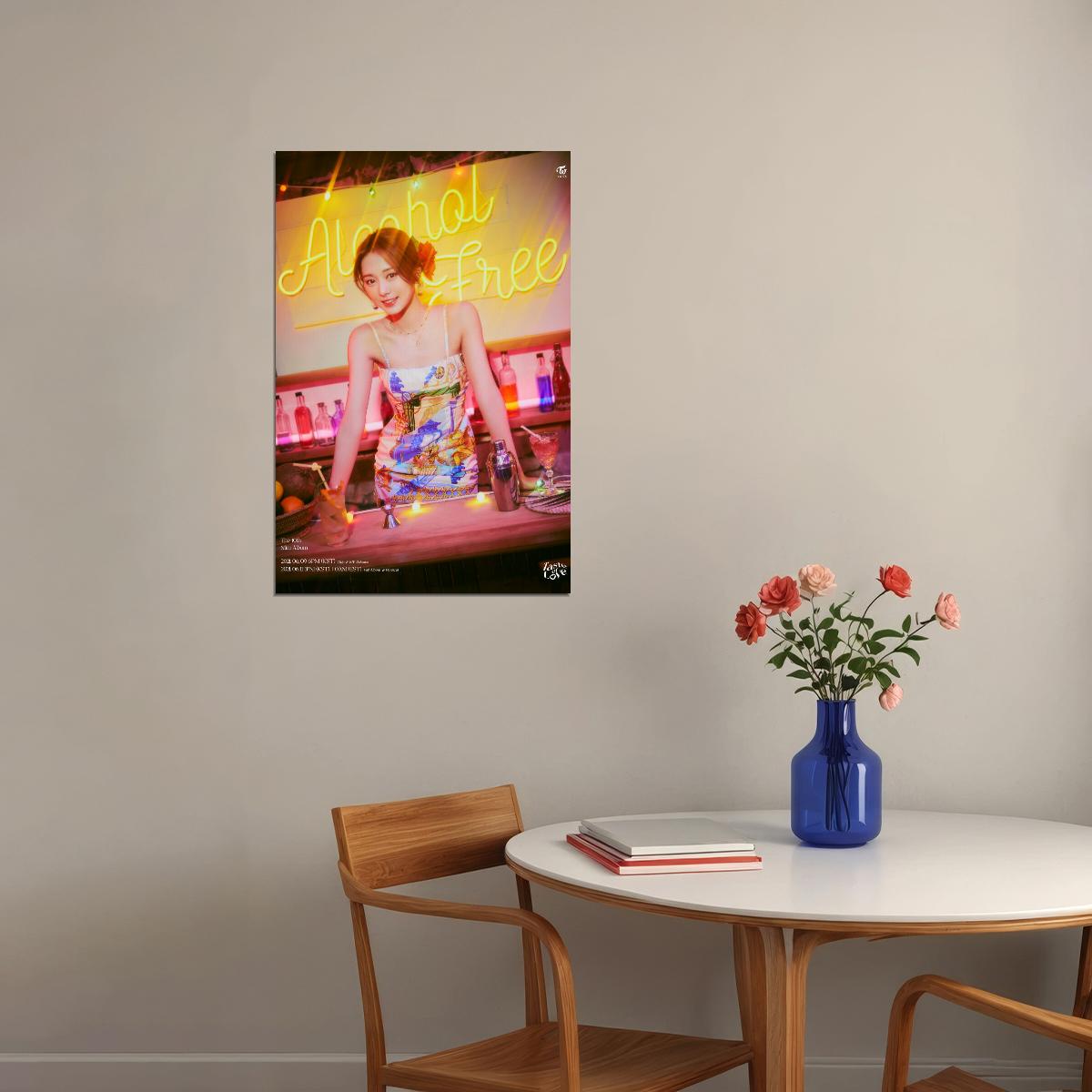 TWICE Tzuyu Taste of Love Album Teaser Fallen Photo Kpop Poster Home Bar Wall Art Kpop Female Girl Group Korean Fashion Idol Bar Decor Cafe Print - xonomax