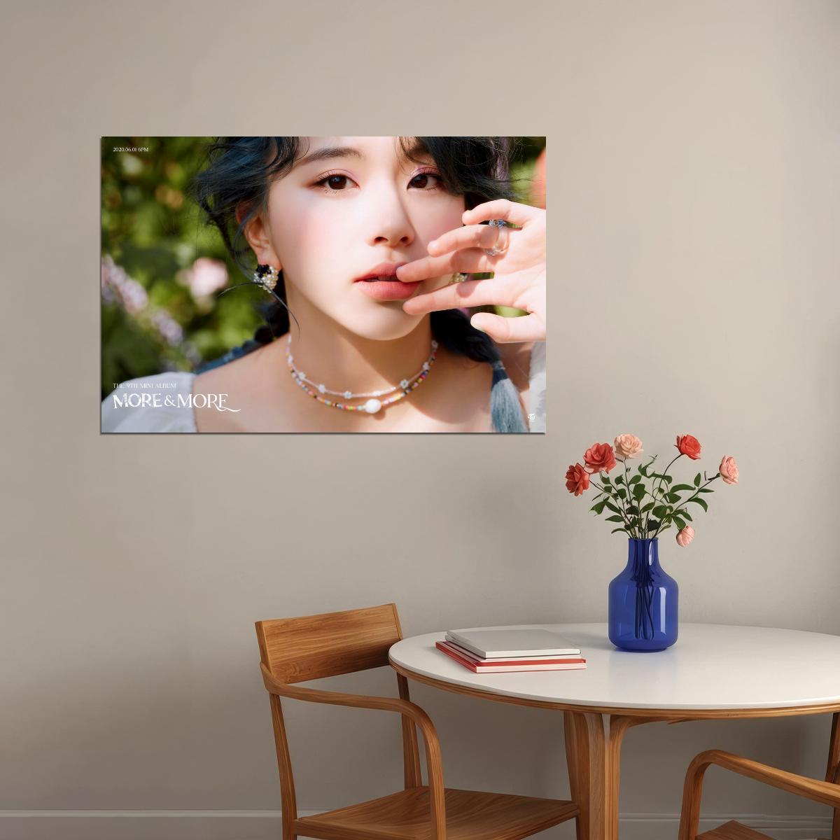 TWICE Chaeyoung MORE & MORE Album Concept Photo Poster Summer Wall Art Spring Garden Print Coquette Aesthetic Decor Female Girl Group Korean Fashion Idol - xonomax