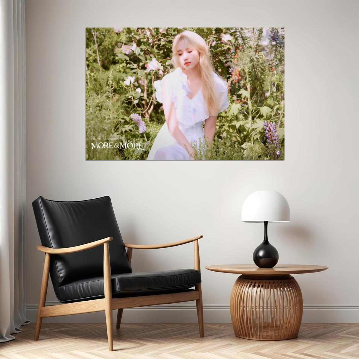 TWICE Mina MORE & MORE Album Concept Photo Poster Summer Wall Art Spring Garden Print Coquette Aesthetic Decor Female Girl Group Korean Fashion Idol - xonomax