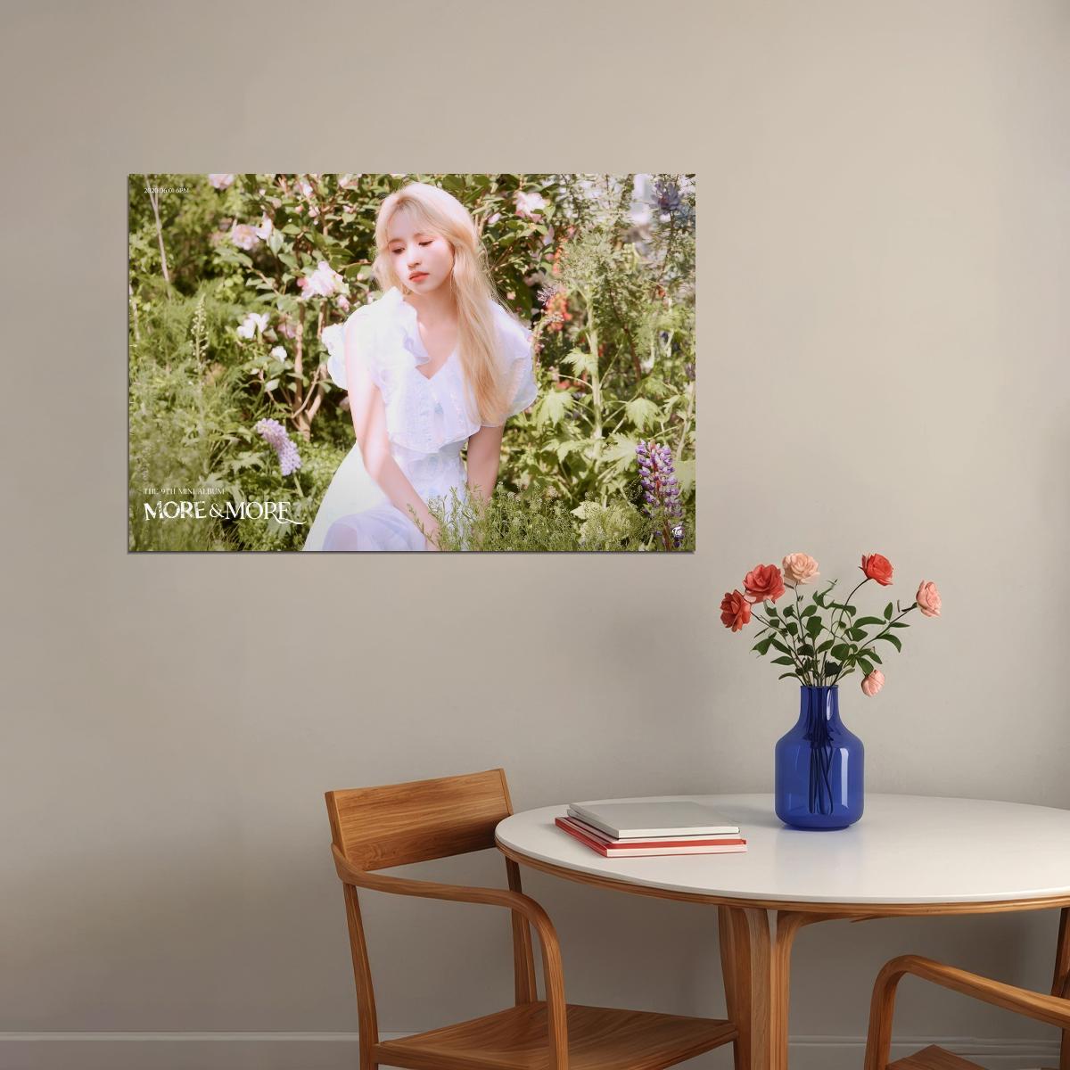 TWICE Mina MORE & MORE Album Concept Photo Poster Summer Wall Art Spring Garden Print Coquette Aesthetic Decor Female Girl Group Korean Fashion Idol - xonomax