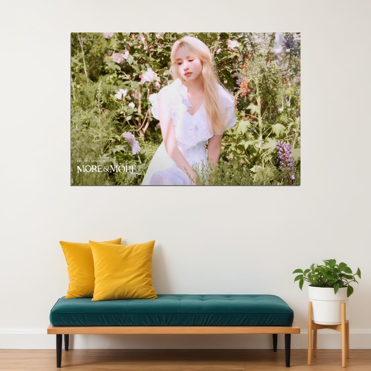 TWICE Mina MORE & MORE Album Concept Photo Poster Summer Wall Art Spring Garden Print Coquette Aesthetic Decor Female Girl Group Korean Fashion Idol - xonomax