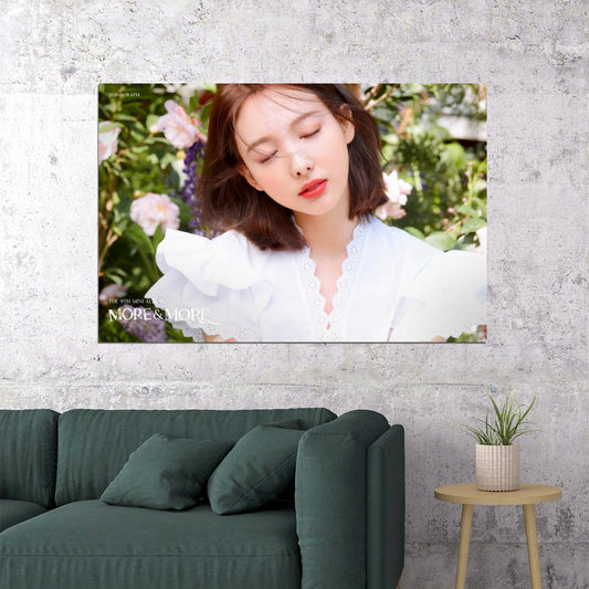 TWICE Nayeon MORE & MORE Album Concept Photo Poster Summer Wall Art Spring Garden Print Coquette Aesthetic Decor Female Girl Group Korean Fashion Idol - xonomax