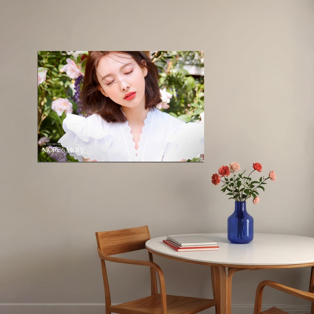 TWICE Nayeon MORE & MORE Album Concept Photo Poster Summer Wall Art Spring Garden Print Coquette Aesthetic Decor Female Girl Group Korean Fashion Idol - xonomax