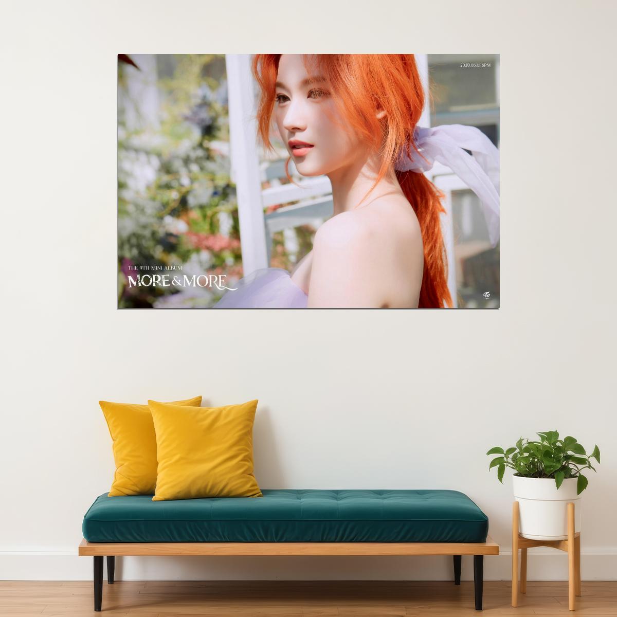 TWICE Sana MORE & MORE Album Concept Photo Poster Summer Wall Art Spring Garden Print Coquette Aesthetic Decor Female Girl Group Korean Fashion Idol - xonomax