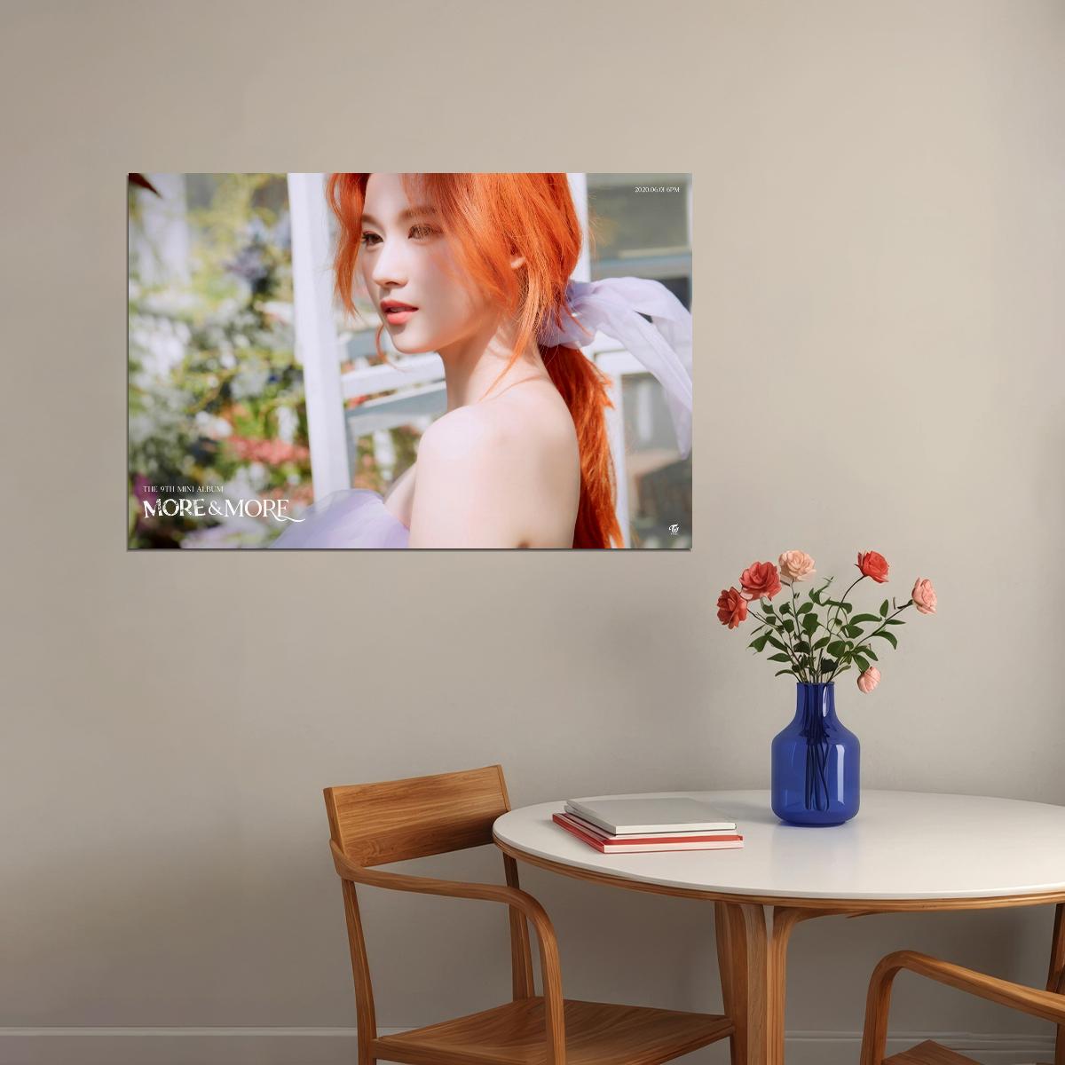 TWICE Sana MORE & MORE Album Concept Photo Poster Summer Wall Art Spring Garden Print Coquette Aesthetic Decor Female Girl Group Korean Fashion Idol - xonomax