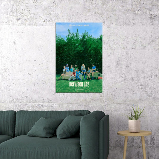TWICE Group Photo BETWEEN 1&2 Album Concept Photo Summer Kpop Wall Art Y2k Retro Print Preppy Decor - xonomax