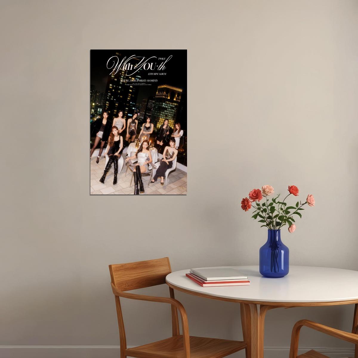 TWICE Nayeon Jeongyeon Momo Sana Jihyo Mina Dahyun Chaeyoung Tzuyu With YOUth Album Concept Group Photo Kpop Wall Art Print Music Poster K-Pop - xonomax