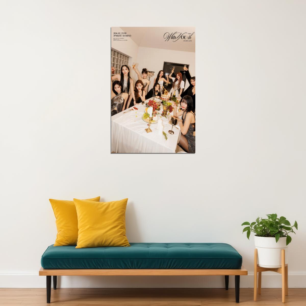 TWICE Nayeon Jeongyeon Momo Sana Jihyo Mina Dahyun Chaeyoung Tzuyu With YOUth Album Concept Group Photo Music Poster K-Pop - xonomax