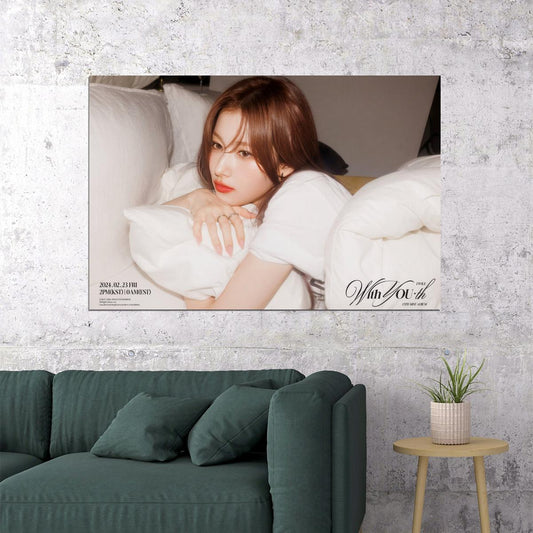 TWICE Sana With YOUth Album Concept Photo Music Poster K-Pop Aesthetic Kpop Female Girl Group Korean Fashion Idol Wall Art Print - xonomax