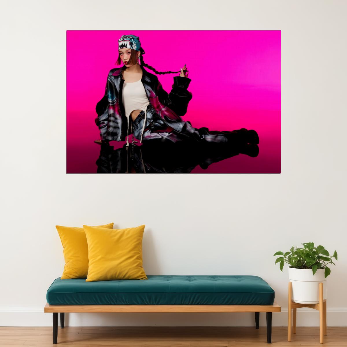 XG Chisa SHOOTING STAR Photo K-pop Music Poster Y2K Neo Futurism Aesthetic Female Cyber Kpop Idol Fashion Print Trendy Kpop Girl Group Wall Art - xonomax